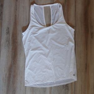 White Sheet Fabletics Workout Tank